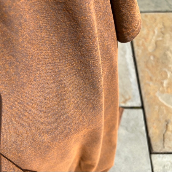 Brown Blue Hazy Dyed T-Shirt - Picture 3 of 4